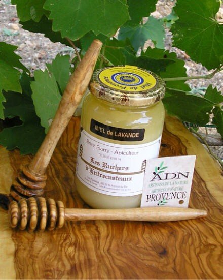 Cuillère à miel de haute qualité dans un ensemble de 2 en bois d'olivier  exclusif 